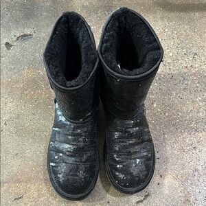 UGG Sequin Black Boots
